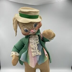 Vintage‎ Annalee Dolls 18" Easter Parade Boy Bunny 1986 Spring Easter 0715